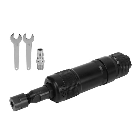 Knock Out Any Project With This Compact Air Die Grinder Built Damn Tough From Premium Stainless Steel Delivers 24000 RPM smooth grinder and two wrenches.