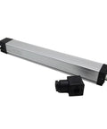 Compact LVDT Linear Transducer And Position Sensor Displacement Ruler KTC Series 50mm To 200mm, silver body with connector.