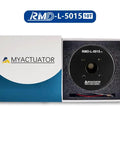 Front view of Integrated Direct Drive Micro Brushless Servo Motor RMD L 5015 10T Beefy Torque 100W in packaging.