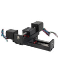 Ultra Smooth Linear Rail XY Stage With Sliding Table Module For Precision Machining Nema 11 Stepper Motor Drive Stroke 50mm To 300mm T Type
