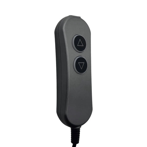 Remote Hand Control For Power Lift Chairs And Recliners With USB Backlight, Two Button Five Pin Prong Plug, Universal Handset in black