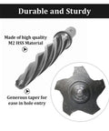 Heavy Duty Bridge Reamer Drill Bit Set For Metal M2 HSS with spiral flute and tapered tip shown