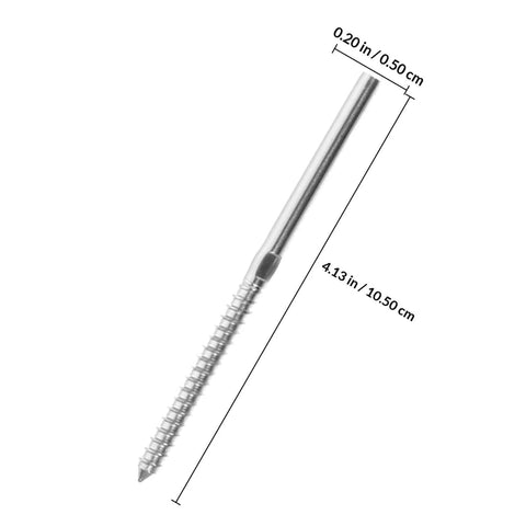 Stainless Steel Lag Screws For Deck Cable Railing Hardware Left And Right Threaded Screws For Wood Posts In Outdoor Decking Systems