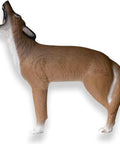 Howling Coyote 3D Archery Target With Dura-Flex Foam Self-Healing Core, side view of realistic design for bows up to 350 FPS