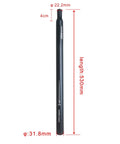 Lengthened 530Mm 31.8Mm Aluminum Alloy Bike Seat Post for BMX Electric and Folding Bikes, Durable 6061 with measurements