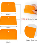 Six Pack Body Filler Spreaders Set 4 5 6 Inch Reusable Plastic Auto Body Spreader Tools for Applying Filler Putty Glaze and Paint