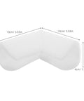 12 Pack EPE Foam Corner Protectors for Picture Frames Mirrors TVs and Electronics Cushions Edges During Shipping and Moving