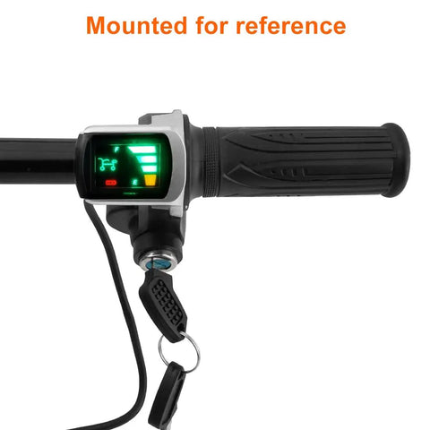 Dope Electric Bike Throttle Grip With Key Switch Indicator For Scooter And Bicycle 36V Speed Accelerator Controller Compatible With YIYUN Brushed Controllers Do It Yourself Friendly With Easy Install And Smooth Throttle Response