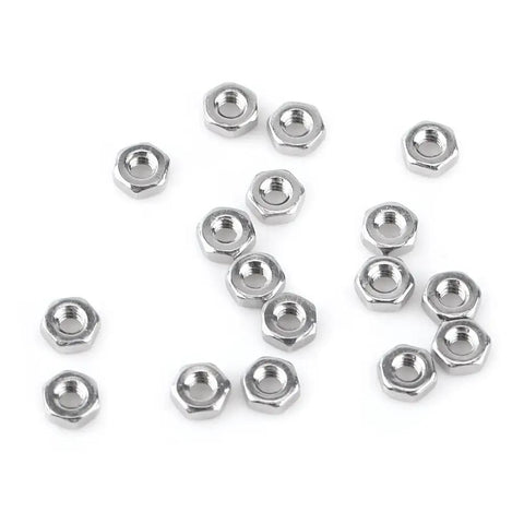 230-Piece M2 Stainless Steel Button Head Screws And Nuts Hex Socket All-in-One Pro-Grade Kit nuts on white background