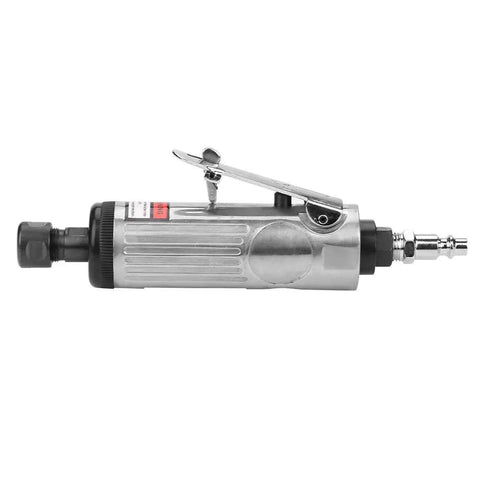 High Speed 1/4 Inch Pneumatic Die Grinder Air Powered Hand Tool with straight shaft chuck for precision work.