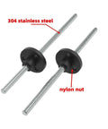 3.5mm Lead Screw In 304 Stainless Steel, 100mm Length, Right Hand Thread, 1.2192mm Pitch And Lead, Precise Linear Motion For CNC And 3D Printing