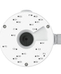 D20 Junction Box For Dome Cameras Waterproof Weatherproof Aluminum Outdoor Mounting Housing with pre-drilled holes