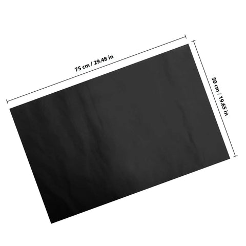 40 Sheets Flower Wrapping Paper For Bouquets And Gifts, rectangular black sheet with dimensions 75cm by 50cm, lightweight material