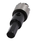 Close-up of 16mm Hole Saw from 16mm Hole Saw Set With 68mm Overall Length, HSS Material, Includes 4 Hole Saws And 4 Hex Wrenches