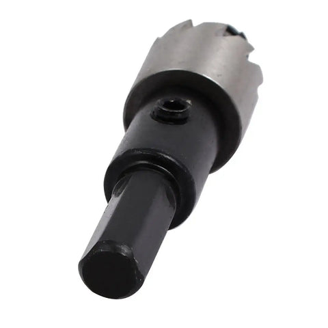 Close-up of 16mm Hole Saw from 16mm Hole Saw Set With 68mm Overall Length, HSS Material, Includes 4 Hole Saws And 4 Hex Wrenches