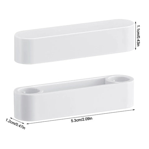 4 Pack Plastic Rod Spacer Caps For Closet Rods And Wire Shelves End Caps For Wire Shelf System showing size dimensions