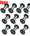 10 Pack Cap Knife Handle Screws Stainless Steel Knife Handle Fasteners Kit DIY Friendly Black Rivets And Pins For Knife Making
