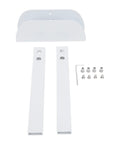 Dual Handle Door Security Lock Aluminum Kid And Pet Safe Bifold Cabinet components and screws arrangement