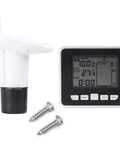Ultrasonic Liquid Level Sensor with Temperature Display and 3.3 Inch LED Screen with screws and wall mount options