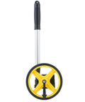 Fabater Measuring Distance Wheel with mini telescopic handle, yellow and black design, measures up to 9999.9m.
