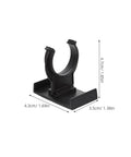 Heavy Duty Adjustable Plinth Leg Clips 12 Pack No Sweat Cabinet Leveler Hardware For Kitchen Cabinets Tables And Chairs Smooth Furniture Foot shown in black, measuring 1.85x1.69x1.38in.