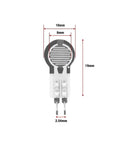 2 Pack Force Sensitive Resistor FSR Pressure Pad Sensor 20g To 2kg Range Thin Film Resistance Type Touch Sensor dimensions