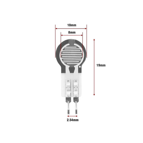 Pack Of 2 Ultra Thin Film Pressure Sensor Pro Grade 0.4 Mm Thick With 20G To 2KG Sensing Range For Bed Sleep Monitoring