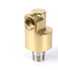 Water Universal Rotary Joint For High Temperature And High Pressure Cooling Systems, 360 Degree Swivel With No Leak And Smooth Bearings, Fast Beefy Response For High Speed Operation, HD50 Left Thread brass fitting