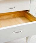 Mini Antique Silver Cabinet Pulls, 20-Piece Set For Small Drawers And Jewelry Boxes, 47x14.6x1.6mm on white dresser