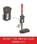Electronic Height Gauge With Hardened Stainless Bar, 0 To 6 Inch Range, .0005 Inch Resolution, LCD display detail