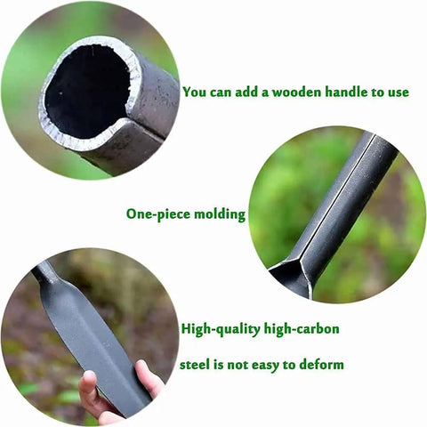 Leaf Shaped Garden Trowel Tool 12 Inch Hand Shovel One Piece Forged High Carbon Steel Heavy Duty Manual Soil Digger Details