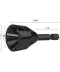Beefy Heavy Duty Tungsten Carbide Chamfering Drill Bit 1/4 To 3/4 Inch Uniburr Deburring Tool With Quick Release Hex Shank
