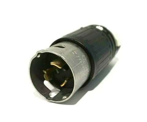 CS8265C AC Twist Lock Plug 50 Amp 250 Volt Male Canada Standard Black Nylon With Rynite Interior 2 Pole 3 Wire Single Phase