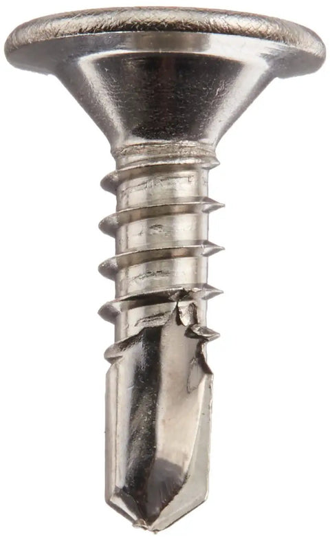18 8 Stainless Steel Self Drilling Screw With Wafer Head And Star Drive Plain Finish Number Three Drill Point
