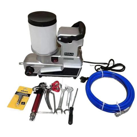 Real Deal High Pressure Airless Paint Sprayer With Fast 1600W All Copper Motor For Water Based Latex And Emulsion Projects, tools and hose included.