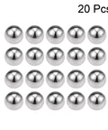 20 pcs 7/16 Inch Bearing Balls 304 Stainless Steel G100 Precision, 20 Pack, Corrosion Resistant And Smooth Finish For Bearings, Mechanical Assemblies, Pro Grade Small Ball Bearings, Ideal For Precision Work shown in a grid