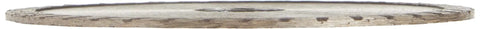 Side view of Pro Grade Diamond Blade For Masonry Dry Cutting With Continuous Rim And Seven Eighths Inch Arbor For Four Point Five Inch Disc