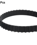 3 Pack 142XL Timing Belts With 71 Teeth, 0.37 Inch Width, 0.20 Inch Pitch, Trapezoidal Tooth Profile, Rubber Geared Cogged Belt With Fiberglass Cords For Real Deal Power Transmission. 3 pcs black timing belt