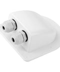 Waterproof Solar Cable Entry Gland Double Pass Through For All Cable Types 2mm2 To 6mm2 White Ideal For RV Campervan Boat Yacht Solar Projects With Upgraded M16 Nut For Tight Seal