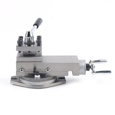 AT300 Quick Change Tool Post Assembly Universal Fit For Mini Lathes Heavy Duty metalworking tool with a swivel base.