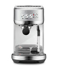 Compact Kitchen Workhorse Certified Refurbished Espresso Maker Featuring Automatic Steam Wand And Dose Control Grinding For Pro Home Barista Shots In Sleek Brushed Steel Cabinet, front view.