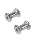 Top Shelf Stainless Steel Chicago Screws M5X5MM, Built Heavy To Lock Down Firm With Smooth 6X8MM Grip, Zero Drama Fasteners Paired With Free M3 Hex Wrench, Totally Solid 20 Piece Kit For Weekend Builds - Close-up of M5x5mm stainless steel screws.