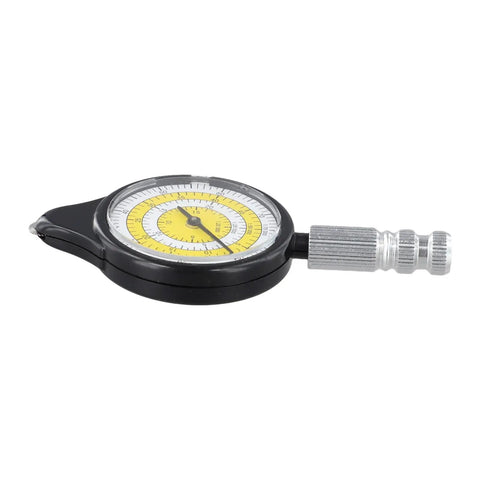 Map Distance Meter Wheel, Mechanical Route Measurer for Curved Paths, Cartography Tool, mileage measuring tool, black with yellow dial