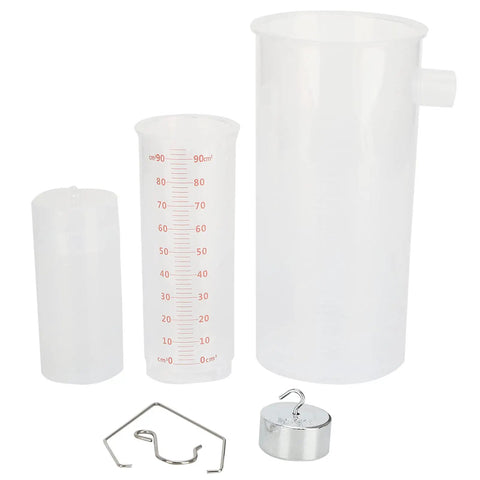 Plastic Beaker Overflow Cup For Physics Experiments And Classroom Demonstrations set with cylinders and hooks
