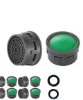 High Flow Faucet Aerator Insert Set Pro Grade 4.75 GPM at 43 PSI 10 Pack Replacement Parts includes M22 M24 washers