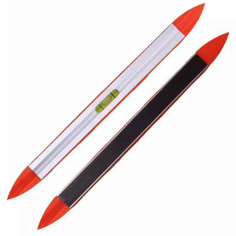 Pack Of Two 9 Inch Magnetic Torpedo Levels With Bright Orange Aluminum Frame And Hella Precise Spirit Bubbles For Dead On Plumb And Angle Layouts Built Tough For Any Job Site Or Home Shop Heavy Duty Workshop Essential