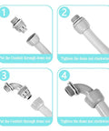32 Pack Three Quarter Inch Liquid Tight NPT Non Metallic PVC Conduit Fittings assembly instructions with dome nut and connectors