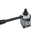 CXA Piston Type Tool Post For 13 To 18 Inch Swing Lathe Quick Change Turning And Facing Holder with side lever detail