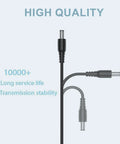 Close-up of Casio AD E95100B And AD E95100L Compatible AC DC Power Adapter cable, highlighting durability and transmission stability.