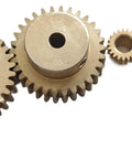 Beefy 0.5 Module Copper Spur Gear 76 Teeth Step Cylindrical Gear With 3mm Bore And 39mm Diameter For Small CNC, Robotics And Mechanical Transmission Systems, Straight Teeth Pinion Shaft Gearbox Component
